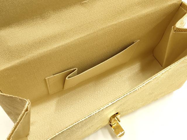 平和屋着物●和装小物　和装バッグ　ハンドバッグ　花尽くし　金糸　逸品　AABH6746ay_7