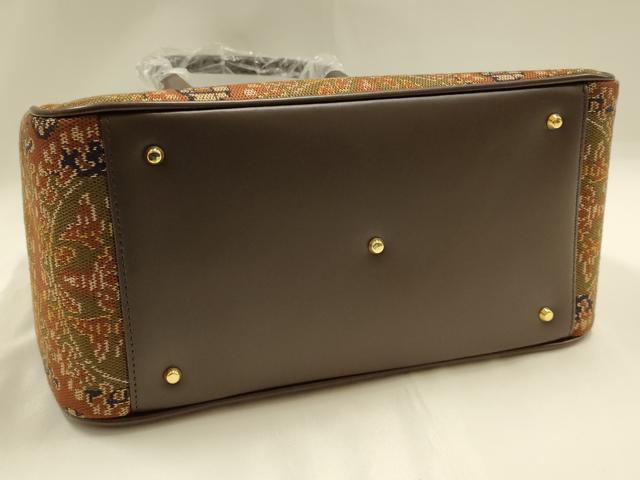 平和屋着物●極上 龍村美術織物　和装小物　和装バッグ　ハンドバッグ文白虎朱雀錦　逸品　AABH6748ay_4