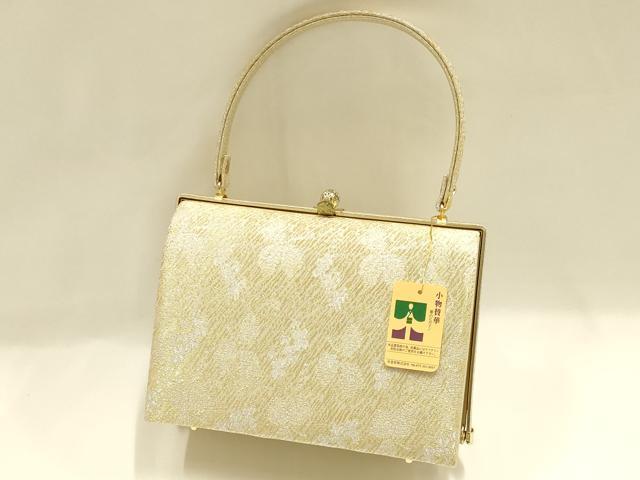 平和屋着物●和装小物　和装バッグ　ハンドバッグ　金銀糸　井登美謹製　逸品　未使用　AABH6752ay