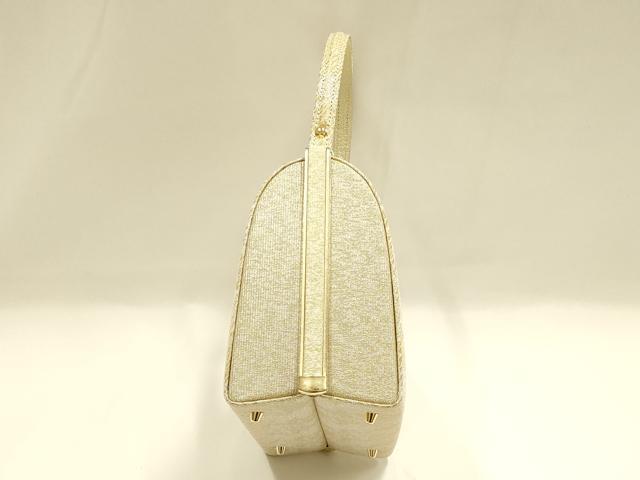 平和屋着物●和装小物　和装バッグ　ハンドバッグ　金銀糸　井登美謹製　逸品　未使用　AABH6752ay_5