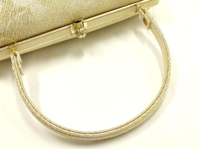 平和屋着物●和装小物　和装バッグ　ハンドバッグ　金銀糸　井登美謹製　逸品　未使用　AABH6752ay_3