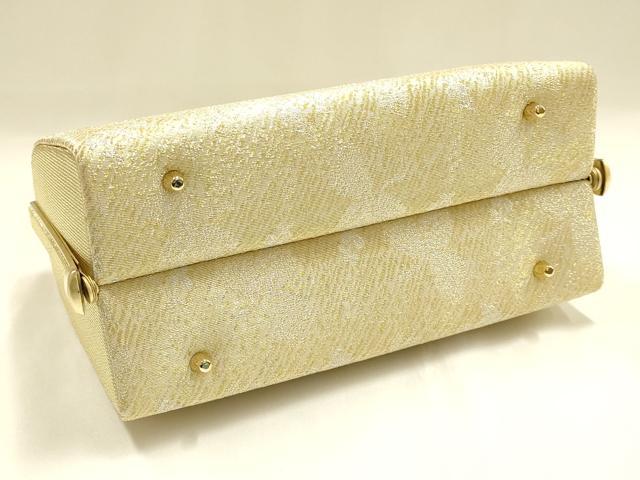 平和屋着物●和装小物　和装バッグ　ハンドバッグ　金銀糸　井登美謹製　逸品　未使用　AABH6752ay_4