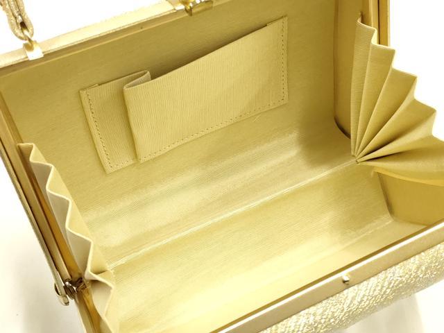 平和屋着物●和装小物　和装バッグ　ハンドバッグ　金銀糸　井登美謹製　逸品　未使用　AABH6752ay_6