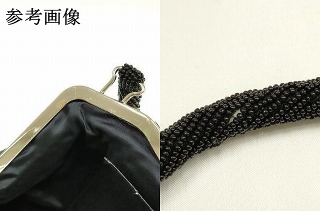 平和屋着物●和装小物　和装バッグ　ハンドバッグ　ビーズバッグ　更紗花文　逸品　AABH6759ay_7