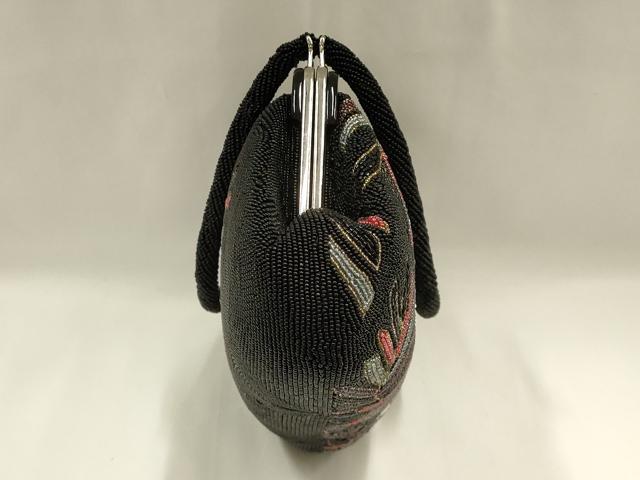 平和屋着物●和装小物　和装バッグ　ハンドバッグ　ビーズバッグ　更紗花文　逸品　AABH6759ay_5