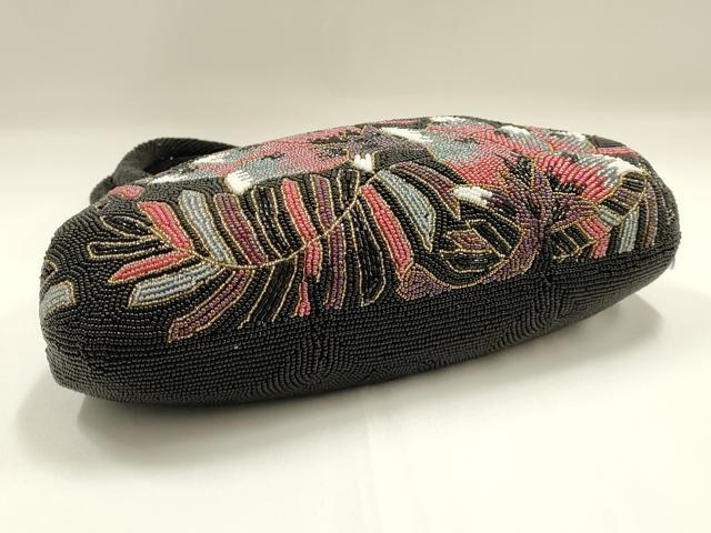 平和屋着物●和装小物　和装バッグ　ハンドバッグ　ビーズバッグ　更紗花文　逸品　AABH6759ay_4