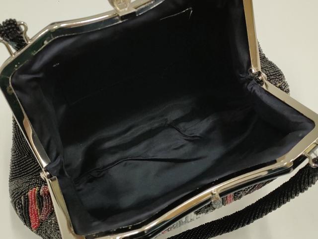 平和屋着物●和装小物　和装バッグ　ハンドバッグ　ビーズバッグ　更紗花文　逸品　AABH6759ay_6