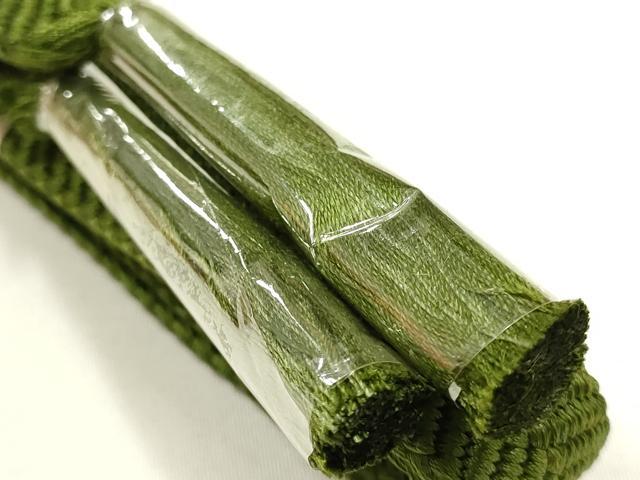 平和屋着物●和装小物　帯締め・帯揚げセット　夢幻　笹浪組　紗綾型地紋　逸品　未使用　AABH6799ay_3