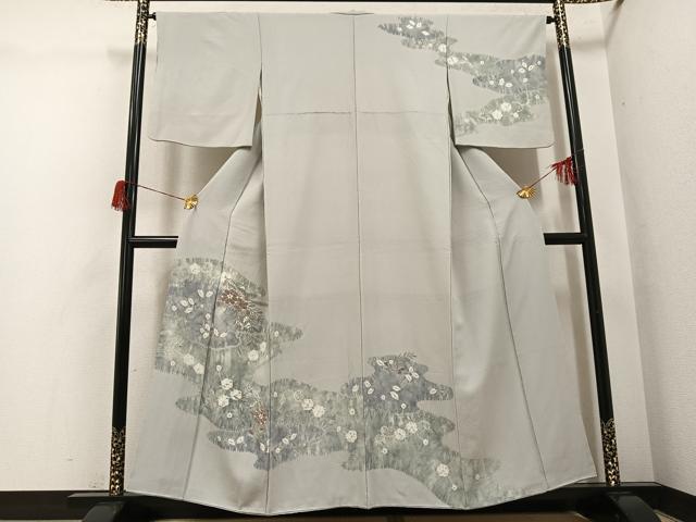 平和屋着物○訪問着 中国三大刺繍 汕頭刺繍 スワトウ刺繍 駒刺繍 絞り 