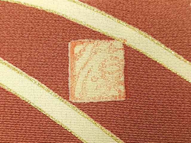平和屋着物●豪華振袖　友禅　作家物　駒刺繍　群鶴立波梅文　金彩　正絹　逸品　AABH6827ph_7