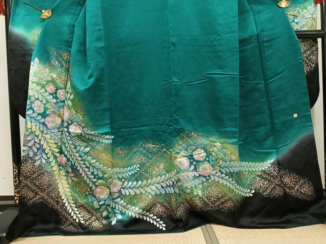 平和屋着物●豪華振袖　作家物　泰常　辻が花　絞り　暈し染め　銀通し地　正絹　逸品　AABH6896ph_2
