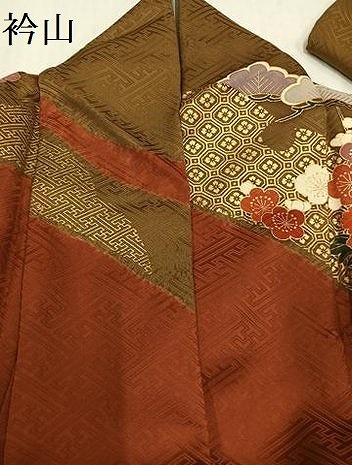 平和屋着物●豪華振袖　駒刺繍　雪輪御所車草花文　金彩　正絹　逸品　AABH6903ph_7