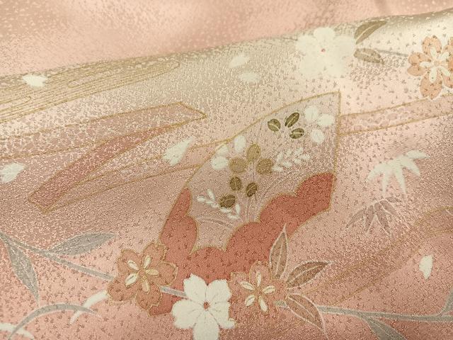 平和屋着物●訪問着　地紙花文　暈し染め　金彩　正絹　逸品　AABH6910ph_5