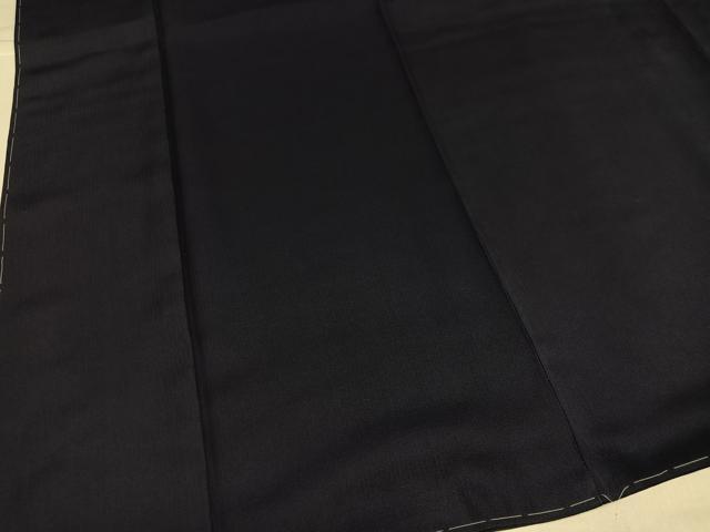 平和屋着物●本藍　色無地　藍鉄色　ロング丈　正絹　逸品　未使用　AABH6938ph_3