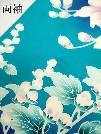 平和屋着物●豪華振袖　駒刺繍　草花文　暈し染め　銀彩　正絹　逸品　AABH7058ck_7