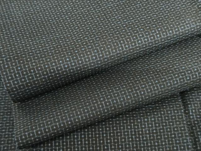 平和屋着物●男性　本場大島紬　80亀甲　総詰め　正絹　逸品　AABH7221cs