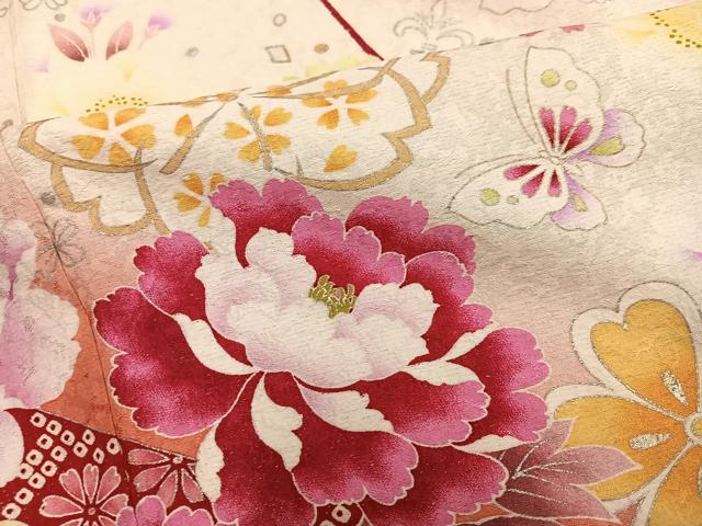 平和屋着物●豪華振袖　刺繍　花蝶文　銀彩　銀通し地　正絹　逸品　AABH8306ph_5