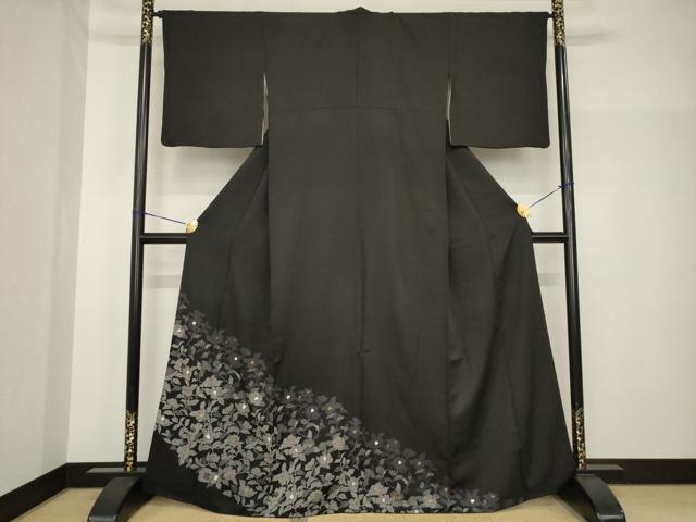 平和屋着物○訪問着 貝桶花文 暈し染め 金彩 正絹 逸品 DABC3654az