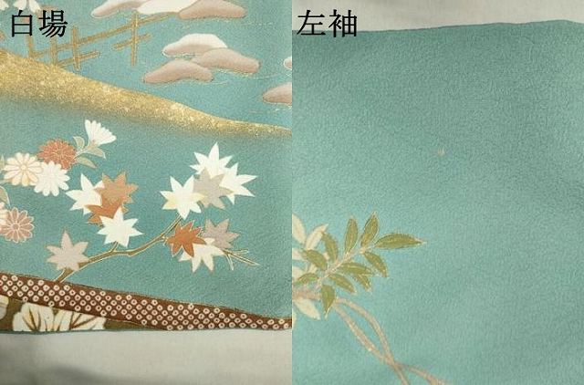 平和屋着物●訪問着　友禅　駒刺繍　誰が袖吉祥花文　金彩　ロング丈　正絹　逸品　AABH8428ck_8