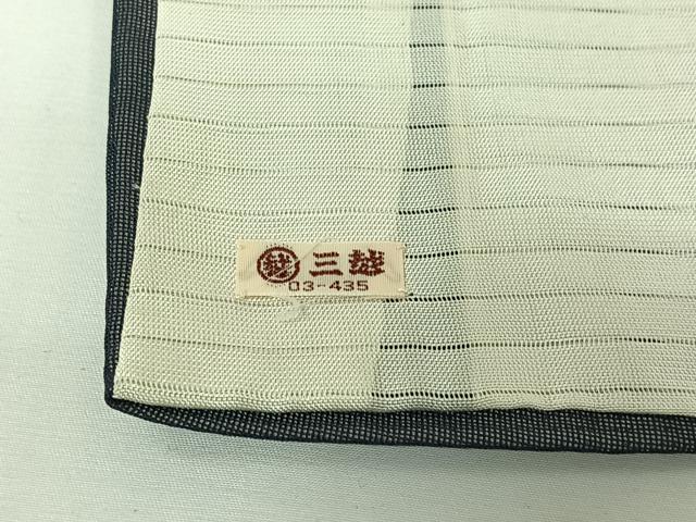 平和屋着物▽訪問着　無双　紗袷　紗×絽　手描き　流水花文　銀彩　三越扱い　正絹　逸品　AABH8617jh_8