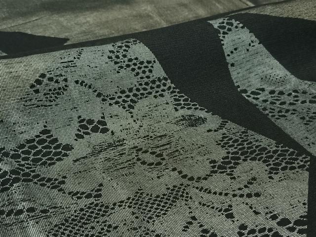 平和屋着物▽訪問着　無双　紗袷　紗×絽　切嵌花文　正絹　逸品　AABH8671jh_6