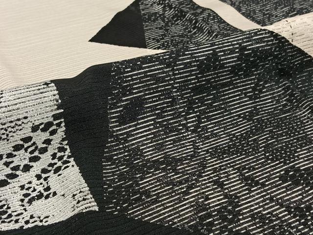 平和屋着物▽訪問着　無双　紗袷　紗×絽　切嵌花文　正絹　逸品　AABH8671jh_8