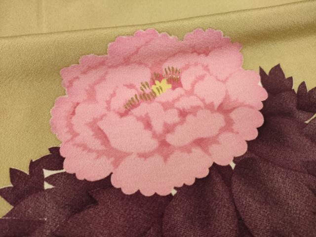 平和屋着物●訪問着　草花文　金彩　高島屋扱い　正絹　逸品　AABH8779ck_5