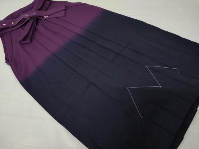平和屋着物●女性　行灯袴　霞文　暈し染め　洗える着物　AABH8793ck