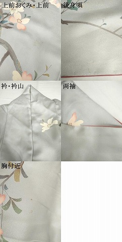 平和屋着物●訪問着　枝花文　暈し染め　正絹　逸品　AABH8870cs_7