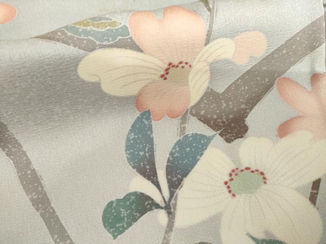 平和屋着物●訪問着　枝花文　暈し染め　正絹　逸品　AABH8870cs_6