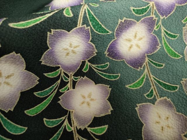 平和屋着物●世界的人形師　辻村寿三郎　ジュサブロー　訪問着　枝垂れ花文　暈し染め　金彩　正絹　逸品　AABH8953cs_6
