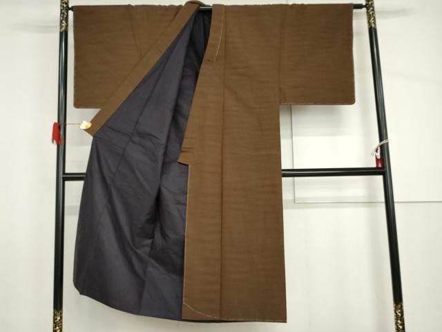 平和屋着物●男性　紬　霞文　正絹　逸品　未使用　AABH8968cs_2
