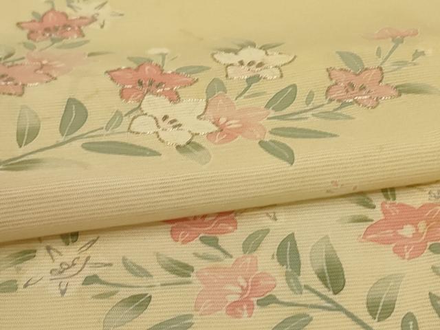 平和屋着物＊夏物　訪問着　絽　駒刺繍　草花文　正絹　逸品　AABH9367jd_4