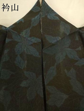 平和屋着物＊夏物　小紋　風通紗　草花文　正絹　逸品　AABH9439jd_7