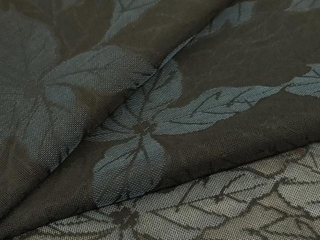 平和屋着物＊夏物　小紋　風通紗　草花文　正絹　逸品　AABH9439jd