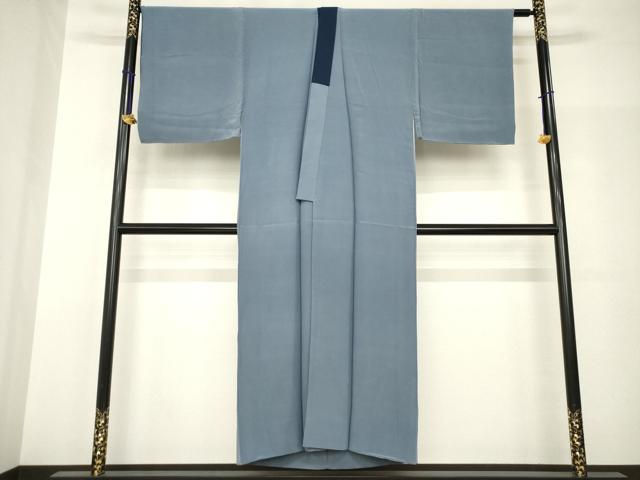 平和屋着物○男性 長襦袢 袷 手描き 風景文 金彩 正絹 逸品 AABH9528ck
