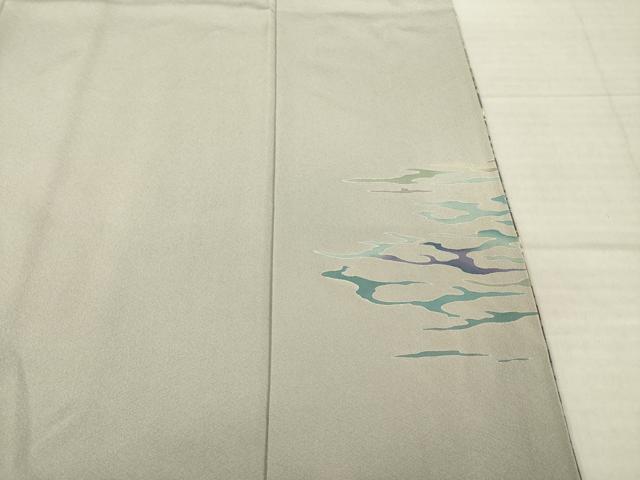 平和屋着物●十日町友禅作家　林静穂　訪問着　風景文　暈し染め　正絹　逸品　AABH9536ck_6