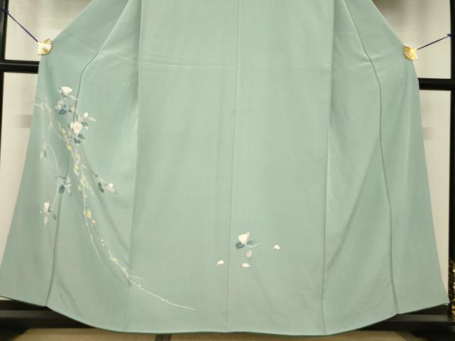 平和屋着物●訪問着　友禅　枝花文　正絹　逸品　AABH9556ck_2