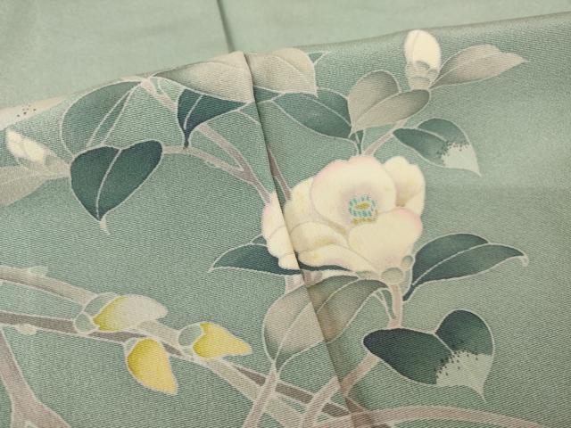 平和屋着物●訪問着　友禅　枝花文　正絹　逸品　AABH9556ck_5