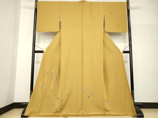 平和屋着物●訪問着　総刺繍　宝尽くし　上代28万　ロング丈　正絹　逸品　AABH9577ck