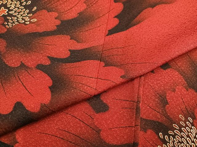 平和屋着物●豪華振袖　牡丹　暈し染め　金彩　正絹　逸品　AABH9630ph_4