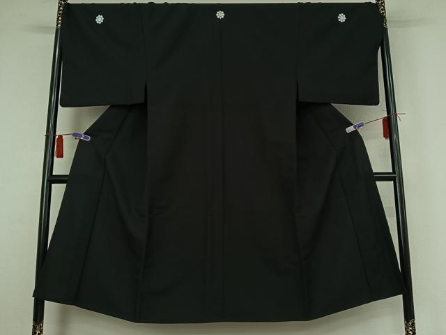 平和屋着物▽男性　単衣　黒紋付　暗黒色　キングサイズ　洗える着物　AABH9805jh 平和屋着物▽男性 単衣 黒紋付 暗黒色 キングサイズ 洗える着物
