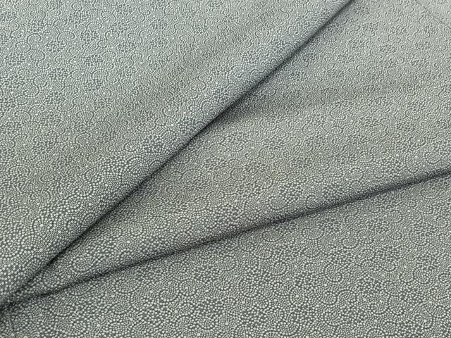 平和屋着物▽江戸小紋　単衣　花唐草文　正絹　逸品　AABH9888jh