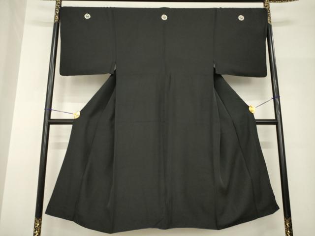 平和屋着物●男性　黒紋付　正絹　逸品　AABH9927ck 27,885円