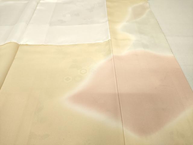 平和屋着物●創業460年・千總　訪問着　駒刺繍　流水花文　暈し染め　金彩　正絹　逸品　AABH9982ck_7