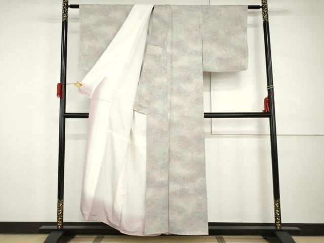 平和屋着物●上質な小紋　樹林地紋　暈し染め　正絹　逸品　AABI0034cs_2