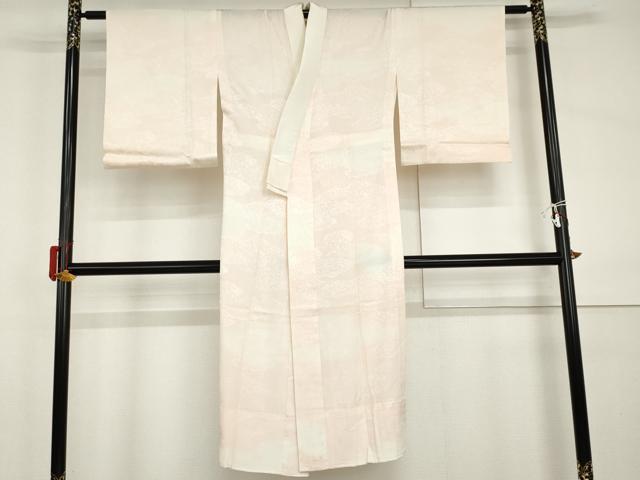 平和屋着物●長襦袢　無双仕立て　雲重ね地紋　正絹　逸品　AABI0047cs