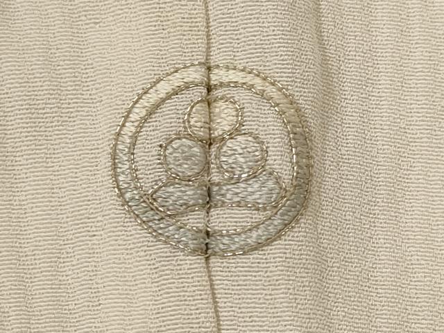 平和屋着物▽訪問着　単衣　手描き　草花文　暈し染め　金彩　三越扱い　正絹　逸品　AABI0186st_7