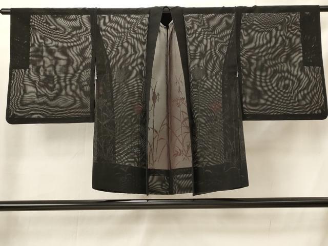 平和屋着物▽羽織　スリーシーズン　春夏秋　塵除け　草花紋紗　正絹　逸品　AABI0187st 17,316円