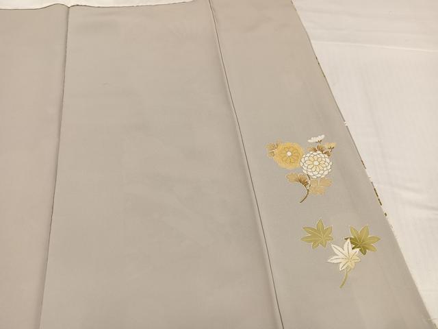 平和屋着物●訪問着　友禅　駒刺繍　扇面花文　暈し染め　金彩　正絹　逸品　未使用　AABI0567ph_7